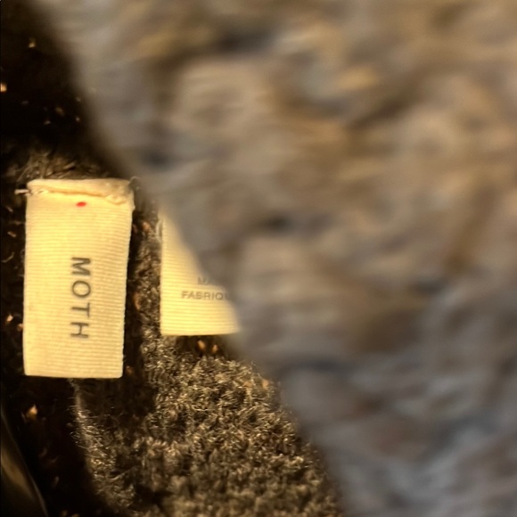 Moth by Anthropologie Chocolate Brown Knit Cowl Neck Poncho - Picture 2 of 11